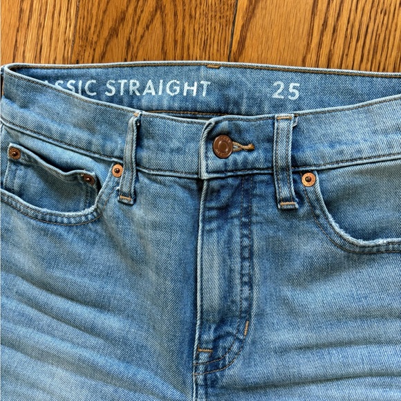 J. Crew High Rise 90s Classic Straight Jean in Scuttle Wash - Picture 3 of 4